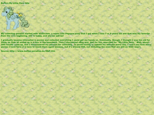 blossom-section/buffys-mlp-site screenshot