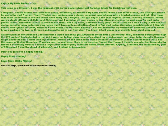 blossom-section/caycis-my-little-ponies screenshot