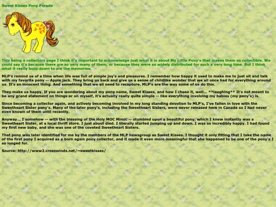 minty-section/sweetkisses-pony-parade screenshot