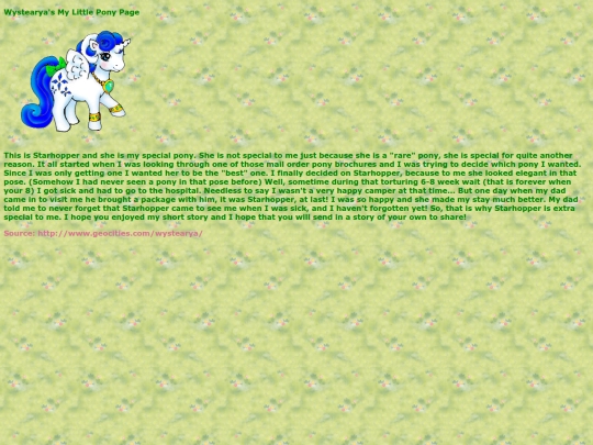 snuzzle-section/wystearyas-mlp-page screenshot