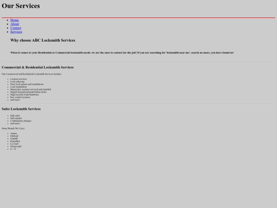 services screenshot