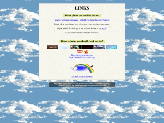 links screenshot