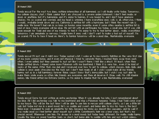 blog screenshot