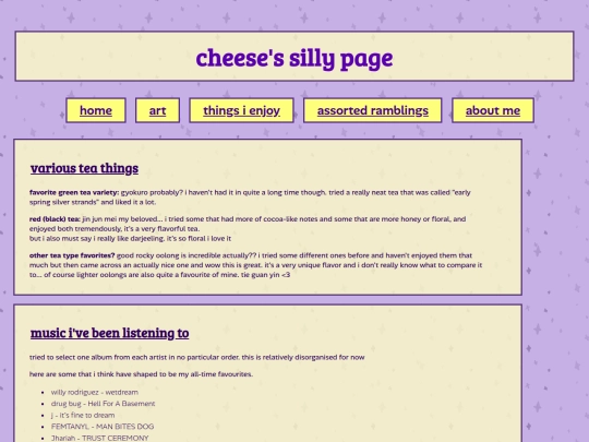 interests screenshot