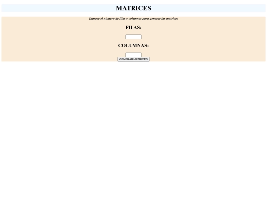 matrices/html screenshot