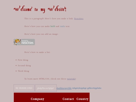 test screenshot
