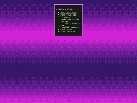 sitemap screenshot
