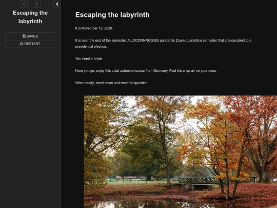 Escaping the labyrinth screenshot
