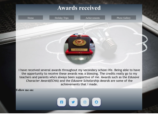 awards screenshot