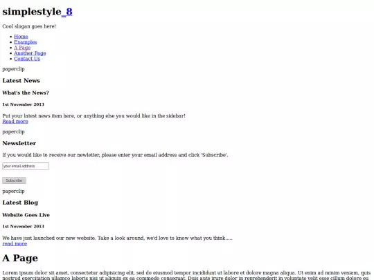 page screenshot