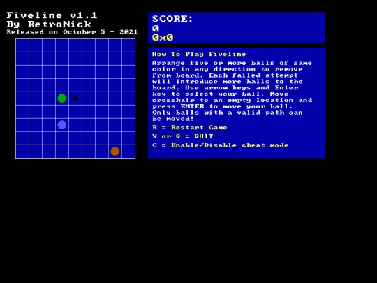 fiveline/game screenshot