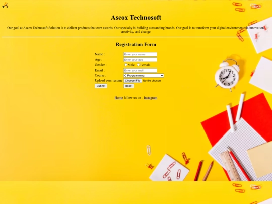 Ascox.in/sample5 screenshot