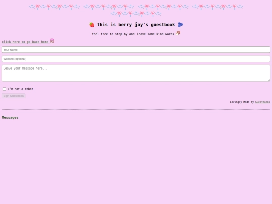 guestbook screenshot