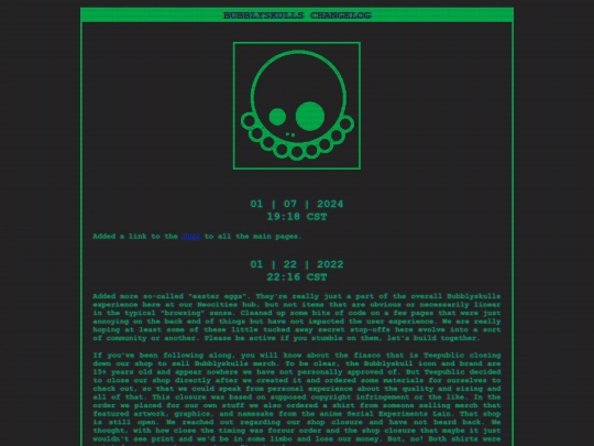 changelog screenshot