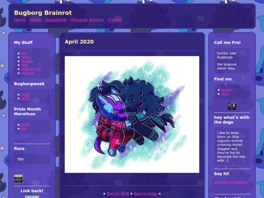 art/2020/april/bugborkcuddle screenshot