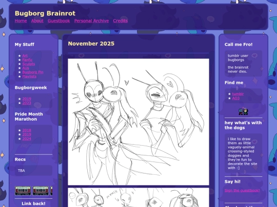 art/2025/november/bugsdoodles screenshot
