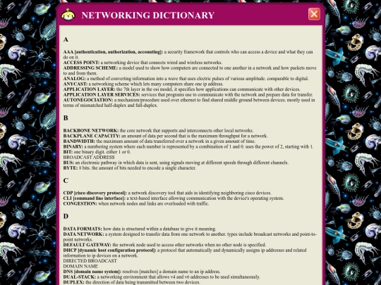 notes/cisco1dictionary screenshot