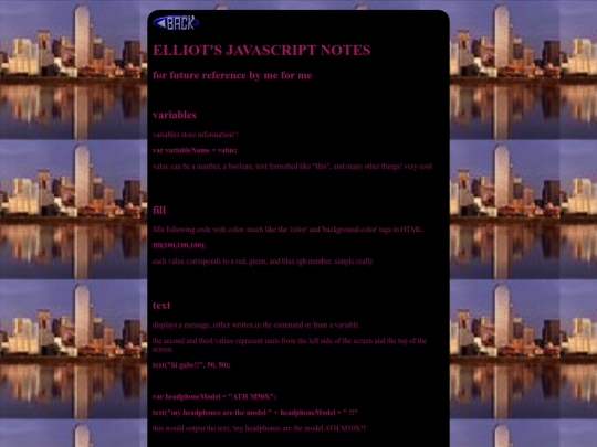 notes/javascriptnotes screenshot