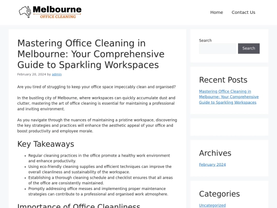 mastering-office-cleaning-in-melbourne screenshot