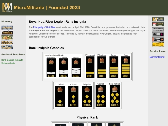 Insignia/huttriverranks screenshot
