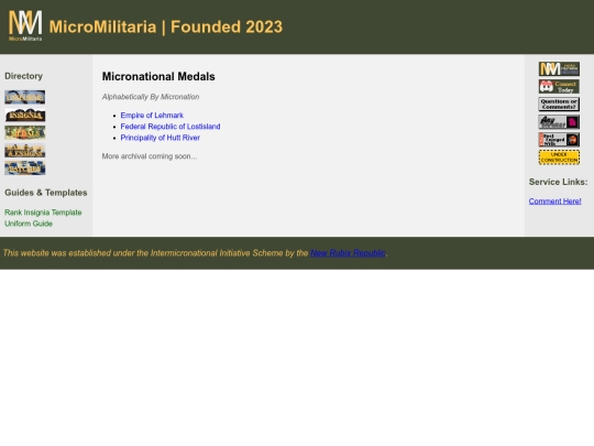 micronationalmedals screenshot