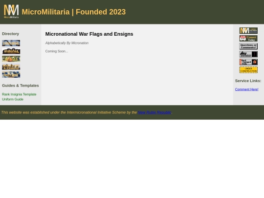 micronationalmilitaryflags screenshot