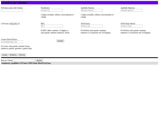 modulos/catalogoClientes/moduloClientes screenshot