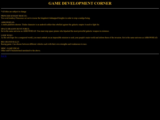 gamedevtitles screenshot