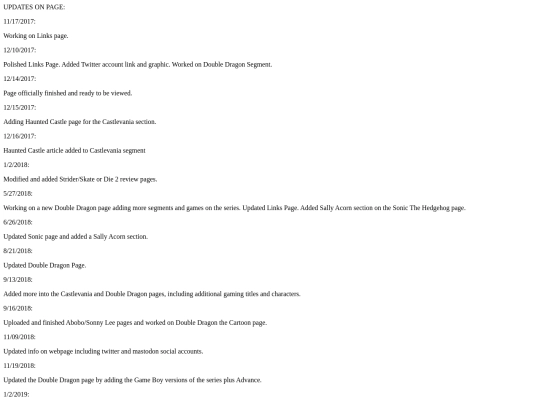 siteupdates screenshot