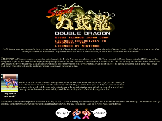 superdoubledragon screenshot