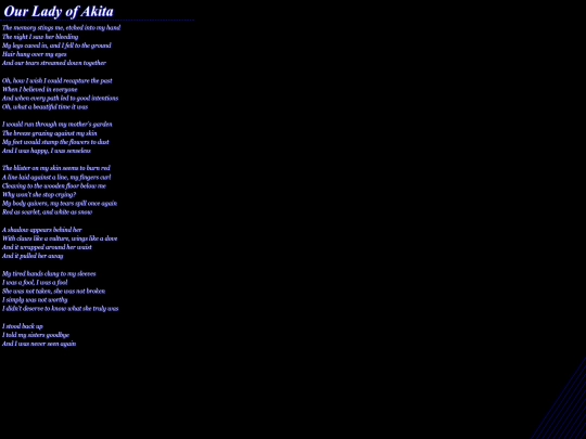 poetry/page 2/10-our-lady-of-akita screenshot