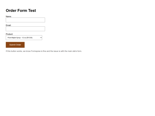 test screenshot