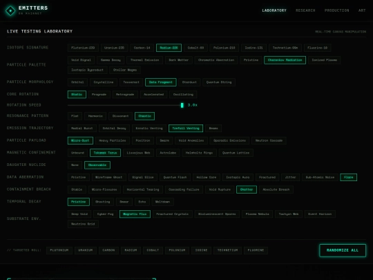 emitters screenshot