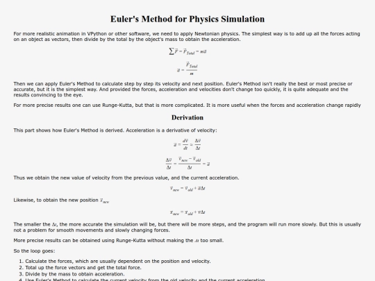 simulations/eulers_method screenshot