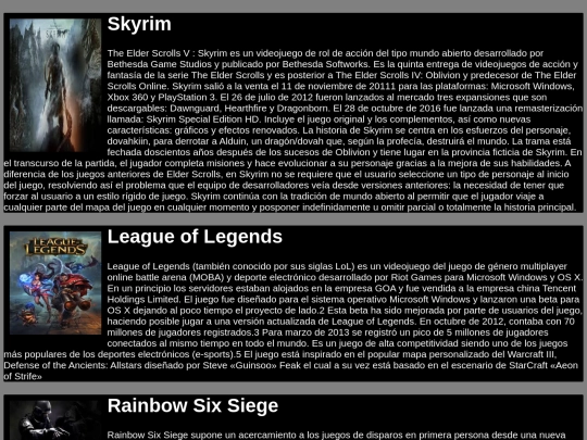 Trabajos/Videojuegos screenshot
