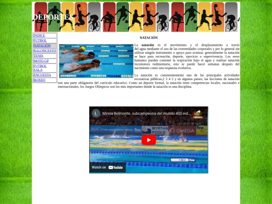 natación screenshot