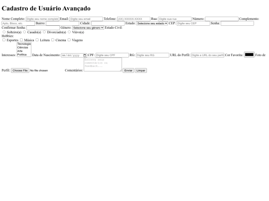 atividade10/formulario screenshot