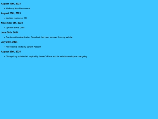 UpdatesList screenshot