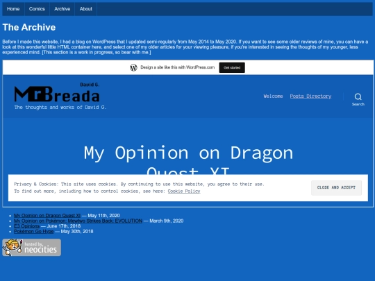 archive screenshot
