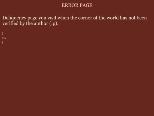error screenshot