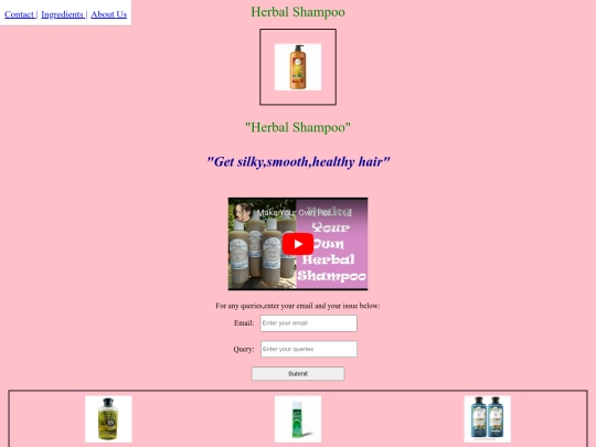  project 4-product landing page screenshot