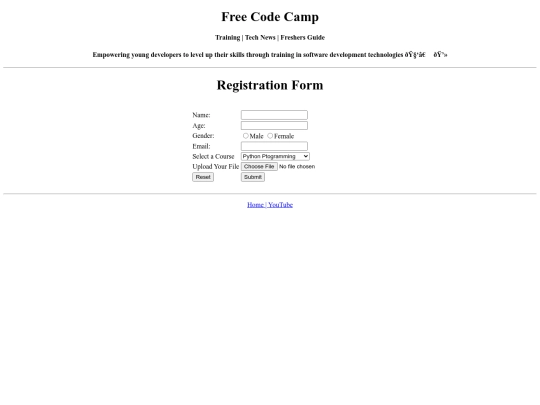 website/register screenshot