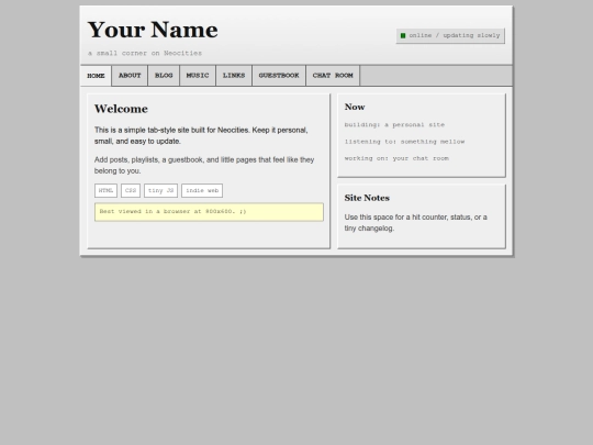 index screenshot