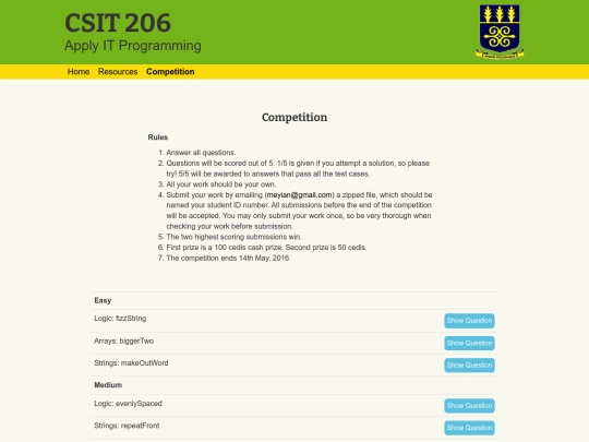 competition screenshot