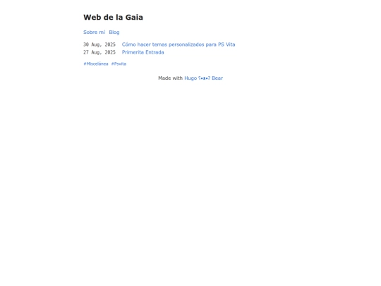 blog/miscelánea screenshot