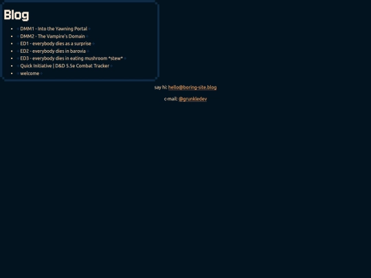 blog screenshot