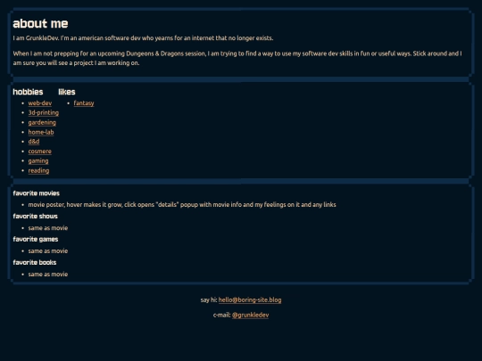 webmaster screenshot