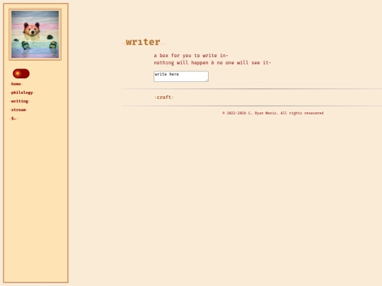 craft/writer screenshot