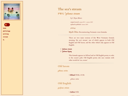 speechlore/mead/seastream screenshot