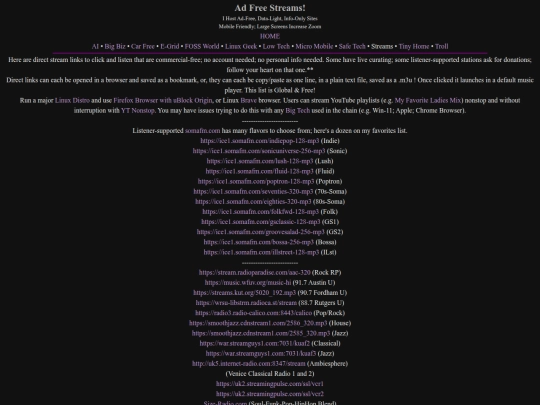 streams screenshot